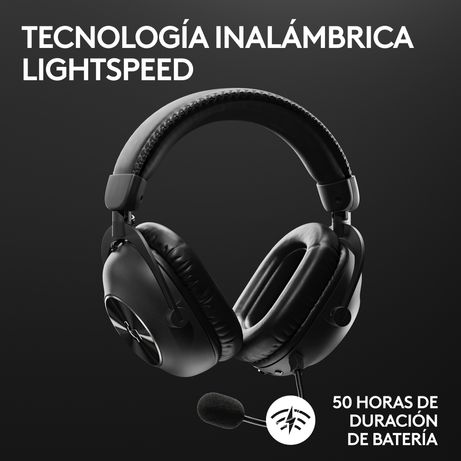 HEADSET LOGITECH WIRELESS GAMING PRO X 2 LIGHTSPEED BLACK P/N: 981-001263 - Imagen 8 de 11 HEADSET LOGITECH WIRELESS GAMING PRO X 2 LIGHTSPEED BLACK P/N: 981-001263 - Imagen 8 de 11