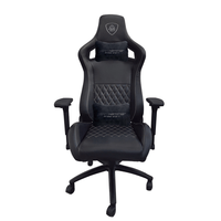 Miniatura 1 de SILLA GAMER PRO KEEP OUT XSPRO HAMMER SILVER BLACK CUERO SINTETICO DE ALTA CALIDAD ELEVADOR 80mm REPOSABRAZOS 4D RUEDAS DE PU 50mm