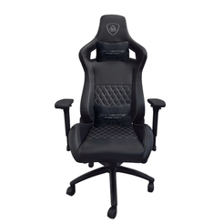 SILLA GAMER PRO KEEP OUT XSPRO HAMMER SILVER BLACK CUERO SINTETICO DE ALTA CALIDAD ELEVADOR 80mm REPOSABRAZOS 4D RUEDAS DE PU 50mm