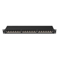 Miniatura 1 de PATCH PANEL 24 PORT 1U 19" CAT.6A FTP BLACK LANBERG