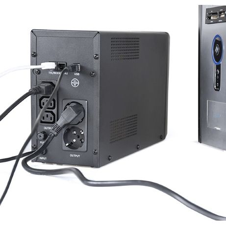SAI GEMBIRD CON USB Y DISPLAY LCD 2000 VA NEGRO - Imagen 4 de 5 SAI GEMBIRD CON USB Y DISPLAY LCD 2000 VA NEGRO - Imagen 4 de 5