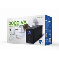 Miniatura 5 de SAI GEMBIRD CON USB Y DISPLAY LCD 2000 VA NEGRO