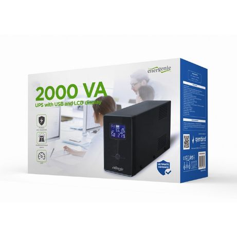 SAI GEMBIRD CON USB Y DISPLAY LCD 2000 VA NEGRO - Imagen 5 de 5 SAI GEMBIRD CON USB Y DISPLAY LCD 2000 VA NEGRO - Imagen 5 de 5