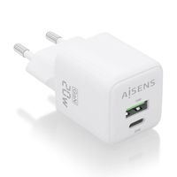 Miniatura 2 de CARGADOR AISENS GAN 20W 1XUSB-C PD3.0 QC4.0 1XUSB-A QC3.0 BLANCO