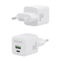 Miniatura 4 de CARGADOR AISENS GAN 20W 1XUSB-C PD3.0 QC4.0 1XUSB-A QC3.0 BLANCO