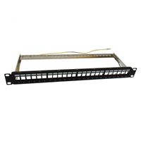 Miniatura 2 de PANEL MODULAR WP 24 PUERTOS STP CAT5E/6 CON GESTOR DE CABLES