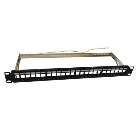 PANEL MODULAR WP 24 PUERTOS STP CAT5E/6 CON GESTOR DE CABLES - Imagen 2 de 2 PANEL MODULAR WP 24 PUERTOS STP CAT5E/6 CON GESTOR DE CABLES - Imagen 2 de 2