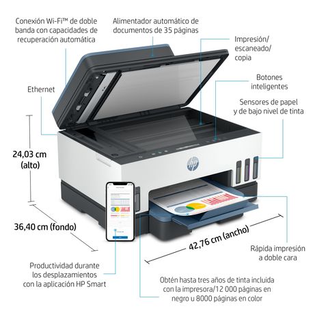 IMPRESORA HP SMART TANK 7306 MULTIFUNCIONAL - Imagen 19 de 19 IMPRESORA HP SMART TANK 7306 MULTIFUNCIONAL - Imagen 19 de 19