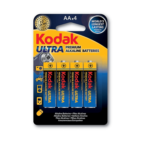 PILA KODAK ULTRA PREMIUM ALCALINA LR6 AA BLISTER 4 UNIDADES 3000 mAh 1.5V (ecotasas incluidas) - Imagen 1 de 2 PILA KODAK ULTRA PREMIUM ALCALINA LR6 AA BLISTER 4 UNIDADES 3000 mAh 1.5V (ecotasas incluidas) - Imagen 1 de 2