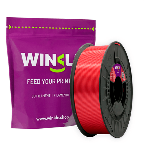 WINKLE FILAMENTO IMPRESORA 3D PLA SILK (SEDA) COLOR ROJO RUBÍ | 1,75 MM. | 1000 GR. - Imagen 2 de 3 WINKLE FILAMENTO IMPRESORA 3D PLA SILK (SEDA) COLOR ROJO RUBÍ | 1,75 MM. | 1000 GR. - Imagen 2 de 3