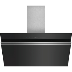 CAMPANA CHIMENEA SIEMENS LC91KWW60 ANCHO 90 CM CRISTAL NEGRA