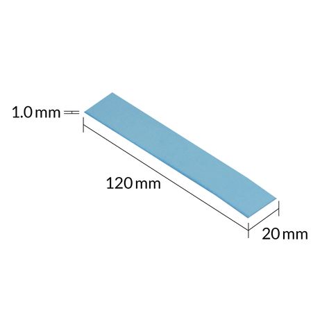 ALMOHADILLA PASTA TERMICA ARCTIC 120X20X1MM AZUL PACK DE 4 - Imagen 5 de 7 ALMOHADILLA PASTA TERMICA ARCTIC 120X20X1MM AZUL PACK DE 4 - Imagen 5 de 7