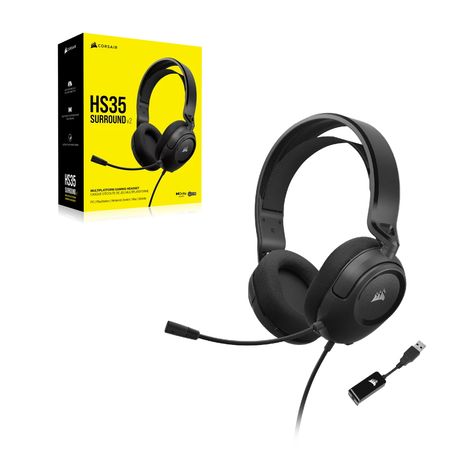 AURICULARES CORSAIR HS35 V2 SURROUND MULTIPLATAFORMA NEGRO CA-9011386-EU - Imagen 3 de 3 AURICULARES CORSAIR HS35 V2 SURROUND MULTIPLATAFORMA NEGRO CA-9011386-EU - Imagen 3 de 3