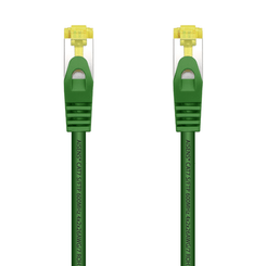 AISENS Cable De Red Latiguillo RJ45 LSZH Cat 7 600 MHz S FTP PIMF AWG26  Verde  0 5 m