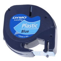 Miniatura 1 de CINTA ROTULADORA LETRATAG 12MMX4M NEGRO/AZUL DYMO S0721650