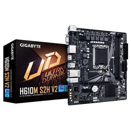 GIGABYTE Intel H610M S2H V2 LGA 1700 - Imagen 1 de 6 GIGABYTE Intel H610M S2H V2 LGA 1700 - Imagen 1 de 6