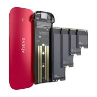 Miniatura 4 de CAJA EXTERNA AISENS M.2 (NGFF) ASM2-027RED NVME A USB3.2 GEN2 ROJO