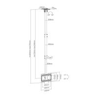 Miniatura 9 de AISENS SOPORTE DE TECHO GIRATORIO, INCLINABLE, EXTENSIBLE PARA MONITOR/TV 50KG DE 23-43, NEGRO