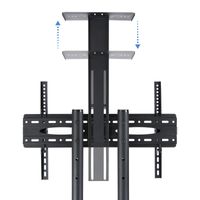 Miniatura 8 de Tooq Soporte TV Suelo Ruedas FS1470M-B 37-70