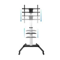 Miniatura 3 de Tooq FS1886M-B Soporte suelo ruedas Hera 37-86