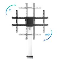 Miniatura 4 de Tooq FS1886M-B Soporte suelo ruedas Hera 37-86