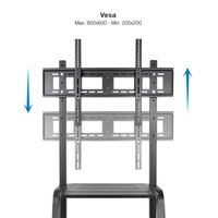 Miniatura 4 de Tooq FS20101M-B Soporte suelo ruedas Coloso 37-100