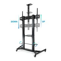 Miniatura 5 de Tooq FS20400M-B Soporte suelo 60-100 regulable