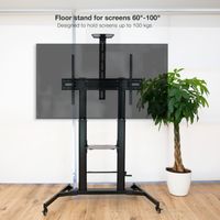 Miniatura 7 de Tooq FS20400M-B Soporte suelo 60-100 regulable