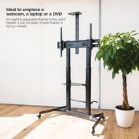 Miniatura 8 de Tooq FS20400M-B Soporte suelo 60-100 regulable