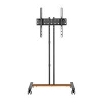 Miniatura 2 de AISENS Soporte de Suelo ECO con Rueda para Monitor/Tv 35Kg de 32-55, Negro
