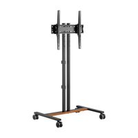 Miniatura 4 de AISENS Soporte de Suelo ECO con Rueda para Monitor/Tv 35Kg de 32-55, Negro