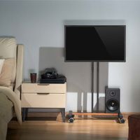 Miniatura 6 de AISENS Soporte de Suelo ECO con Rueda para Monitor/Tv 35Kg de 32-55, Negro