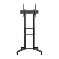 Miniatura 3 de AISENS Soporte de Suelo ECO con Rueda  Bandeja para DVD para Monitor TV 50Kg de 37 70  Negro