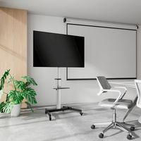 Miniatura 7 de Aisens - Soporte De Suelo Con Rueda, Bandeja Para Dvd Para Monitor/Tv