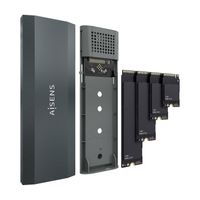 Miniatura 4 de AISENS Caja Externa M 2  NGFF  ASM2 029GR NVMe a USB3 2 Gen2  Gris