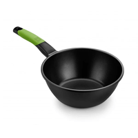 Miniatura 1 de WOK PRIOR BRA 3L ALUMINIO FUNDIDO TEFLÓN ANTIADHERENTE VERDE A121472