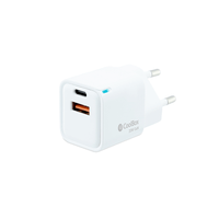 Miniatura 1 de CARGADOR USB PARED COOLBOX GAN 20W USB-C/USB-A QC3.0 BLANCO