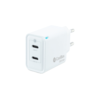 Miniatura 1 de CARGADOR USB PARED COOLBOX GAN 35W USB-C/USB-C QC3.0 BLANCO