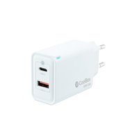 Miniatura 1 de CARGADOR USB PARED COOLBOX GAN 45W USB-C/USB-A QC3.0 BLANCO