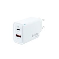 Miniatura 2 de CARGADOR USB PARED COOLBOX GAN 45W USB-C/USB-A QC3.0 BLANCO