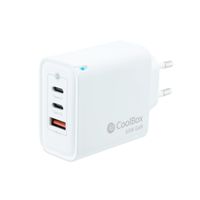 Miniatura 2 de CARGADOR USB PARED COOLBOX GAN 65W USB-C/USB-C/USB-A QC3.0 BLANCO