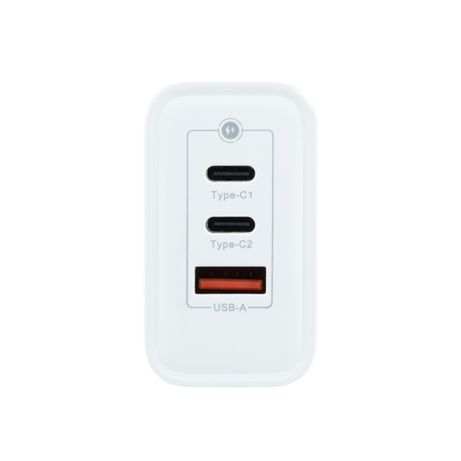 CARGADOR USB PARED COOLBOX GAN 65W USB-C/USB-C/USB-A QC3.0 BLANCO - Imagen 3 de 4 CARGADOR USB PARED COOLBOX GAN 65W USB-C/USB-C/USB-A QC3.0 BLANCO - Imagen 3 de 4
