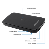 Miniatura 1 de POWERBANK QI COOLBOX 10000MAH NEG RO