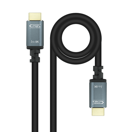 CABLE HDMI NANO CABLE HDMI A/M - HDMI A/M 2.1 IRIS 1,5M NEGRO - Imagen 1 de 7 CABLE HDMI NANO CABLE HDMI A/M - HDMI A/M 2.1 IRIS 1,5M NEGRO - Imagen 1 de 7