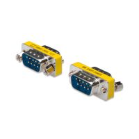 Miniatura 2 de Cambiador de Género  D-Sub9 carcasa met lica  M/M  con tornillos hexagonales