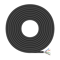 Miniatura 1 de AISENS Cable de Red Exterior Impermeable RJ45 Cat.6 FTP Rigido AWG24, Negro, 100M