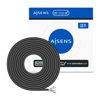 Miniatura 4 de AISENS Cable de Red Exterior Impermeable RJ45 Cat.6 FTP Rigido AWG24, Negro, 100M