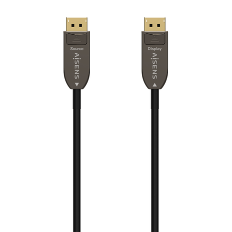 AISENS Cable DISPLAYPORT AOC V1.4 8K@60Hz 4K@120Hz 4:4:4 32.4Gbps, DP/M-DP/M, Negro, 10M - Imagen 1 de 5 AISENS Cable DISPLAYPORT AOC V1.4 8K@60Hz 4K@120Hz 4:4:4 32.4Gbps, DP/M-DP/M, Negro, 10M - Imagen 1 de 5
