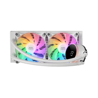 Miniatura 1 de SISTEMA DE REFRIGERACION LIQUIDA MARS GAMING MLLCD240W BLANCO 2x (12x12) ILUMINACION FRGB TPD 500W PANTALLA LCD PARA PROCESADORES INTEL Y AMD