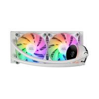 Miniatura 2 de SISTEMA DE REFRIGERACION LIQUIDA MARS GAMING MLLCD240W BLANCO 2x (12x12) ILUMINACION FRGB TPD 500W PANTALLA LCD PARA PROCESADORES INTEL Y AMD
